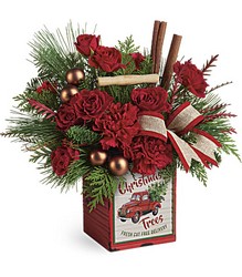 Teleflora's Merry Vintage Christmas Bouquet from Chillicothe Floral, local florist in Chillicothe, OH